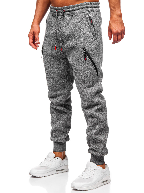 Herren Warme Sporthose Joggers Anthrazit Bolf Q1104