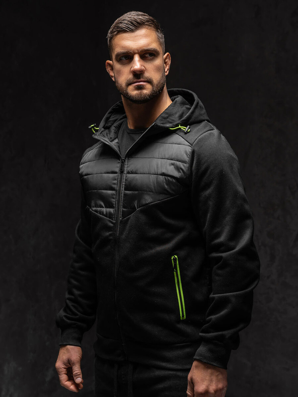 Herren Übergangsjacke Schwarz Bolf KS2232A1