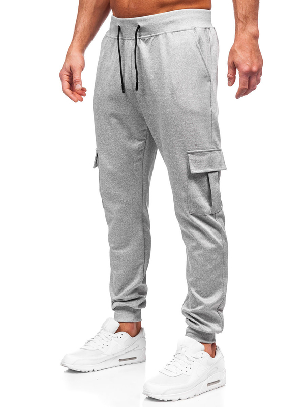 Herren Sporthose Joggers Cargohose Grau Bolf 8K1130