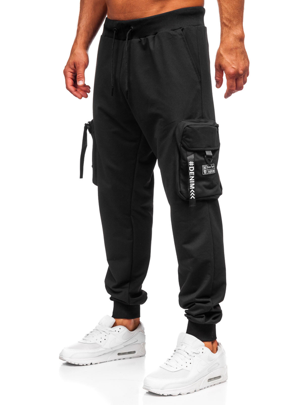 Herren Sporthose Bargohose Joggers Schwarz Bolf K20