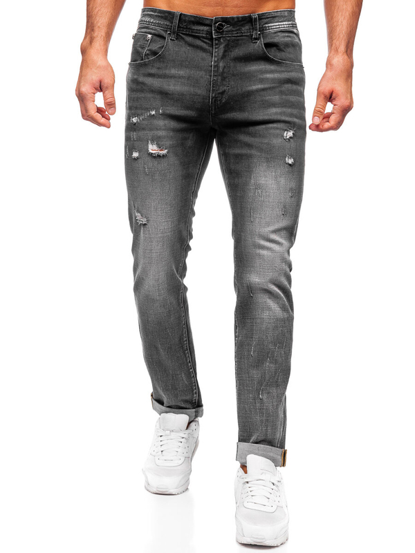 Herren Jeanshose slim fit Schwarzgrau Bolf MP0169G