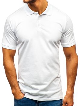 Herren Poloshirt Weiß Bolf 9025