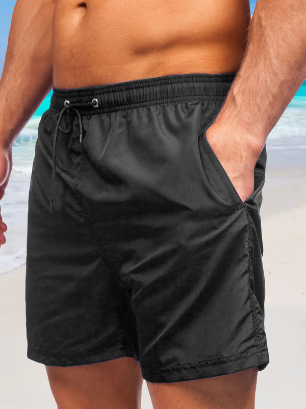 Herren Shorts Badehose Schwarz Bolf YW07002
