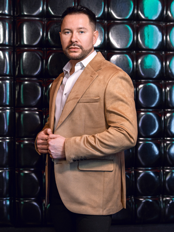 Herren Samtsakko Camel Bolf 24410