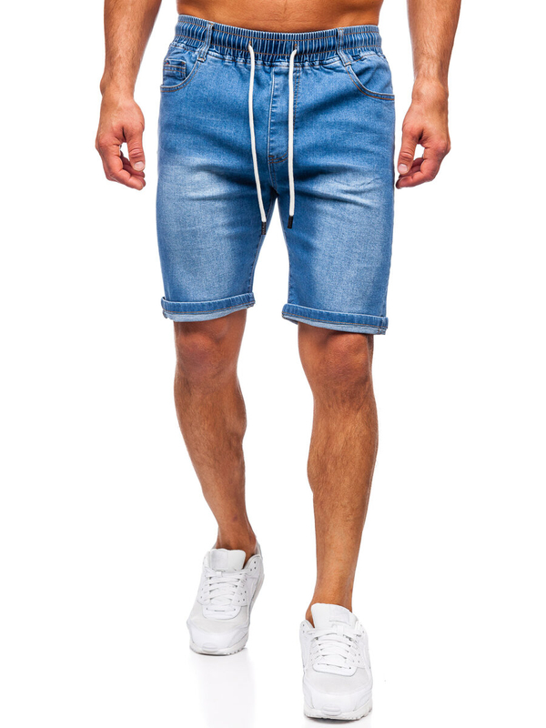 Herren Kurze Jeanshose Blau Bolf 8262