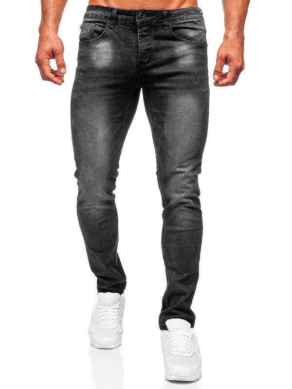 Herren Jeanshose slim fit Schwarz Bolf MP0066N