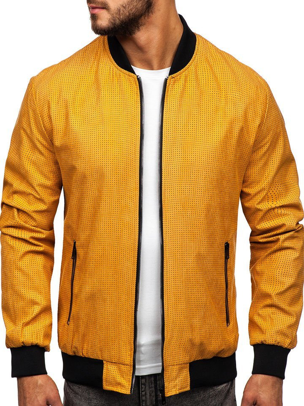 Herren Übergangsjacke Bomberjacke Camel Bolf 6115