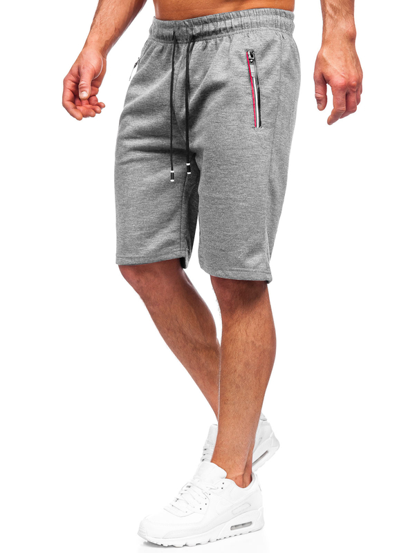 Bolf Herren Kurze Sporthose Grau JX131