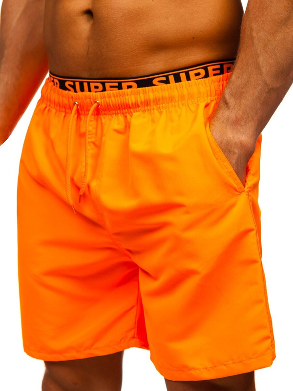 Herren Kurzehose Badeshorts Orange Bolf HN122