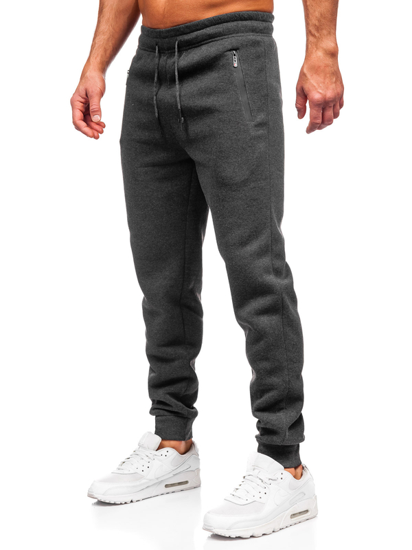 Herren Sporthose Joggers Schwarzgrau Bolf JX9816