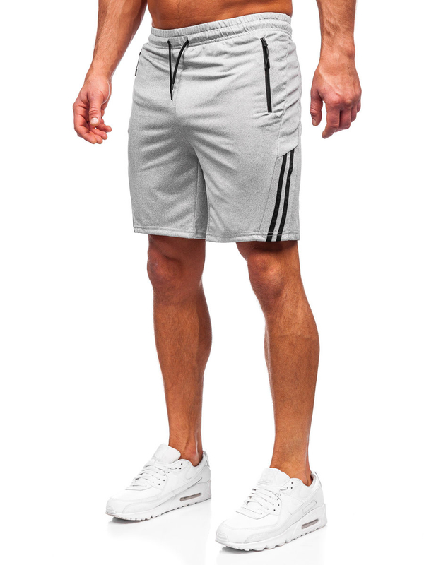 Bolf Herren Kurze Sporthose Shorts Grau 68057