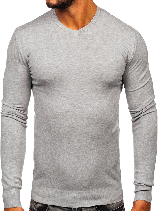 Herren Pullover mit V-Ausschnitt Meliert  Bolf YY03
