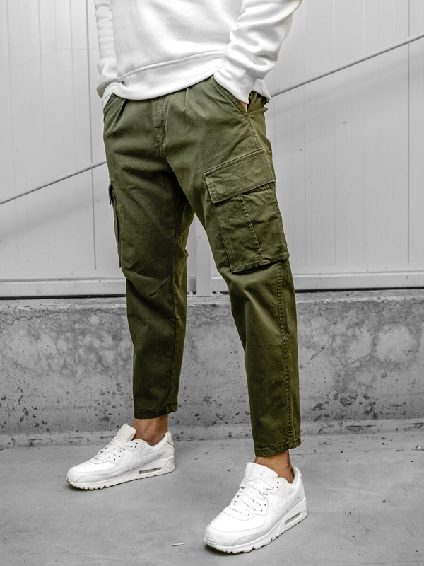 Herren Hose Cargohose Khaki Bolf 77323A