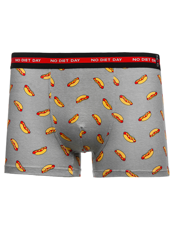 Herren Boxershorts Grau Bolf 1BE744