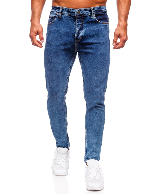 Herren Jeanshose regular fit Dunkelblau Bolf 6067
