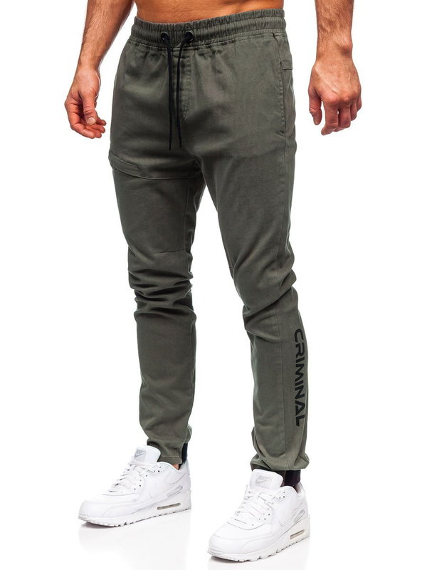 Herren Hose Jogger Pants Grün Bolf B11119