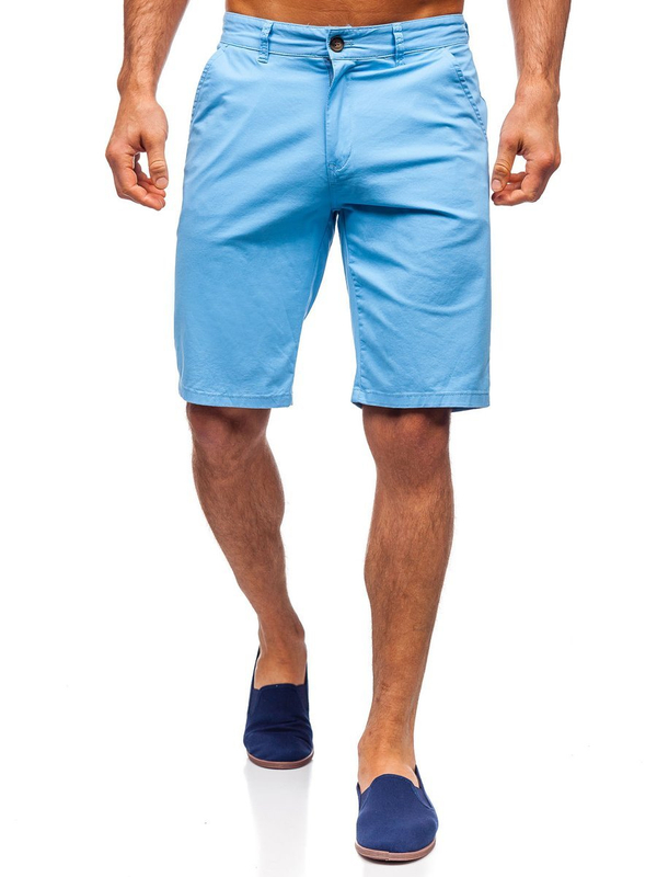 Herren Kurze Hose Shorts Bolf Hellblau