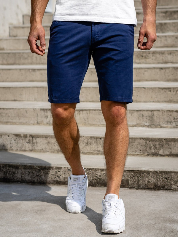 Herren Kurze Hose Shorts Dunkelblau Bolf 1142
