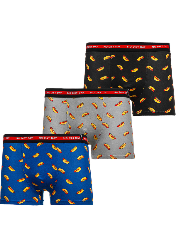 Herren Boxershorts Mehrfarbig 1BE744-3P 3 Bolf PACK