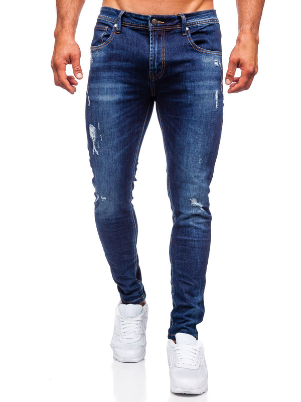 Herren Jeanshose slim fit Dunkelblau Bolf KS2036A