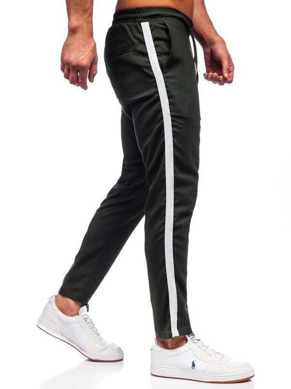 Herren Textilhose Jogger Pants Khaki Bolf 0013