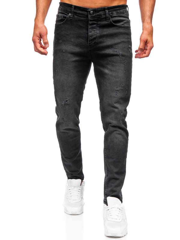 Herren Jeanshose slim fit Schwarz Bolf 6504