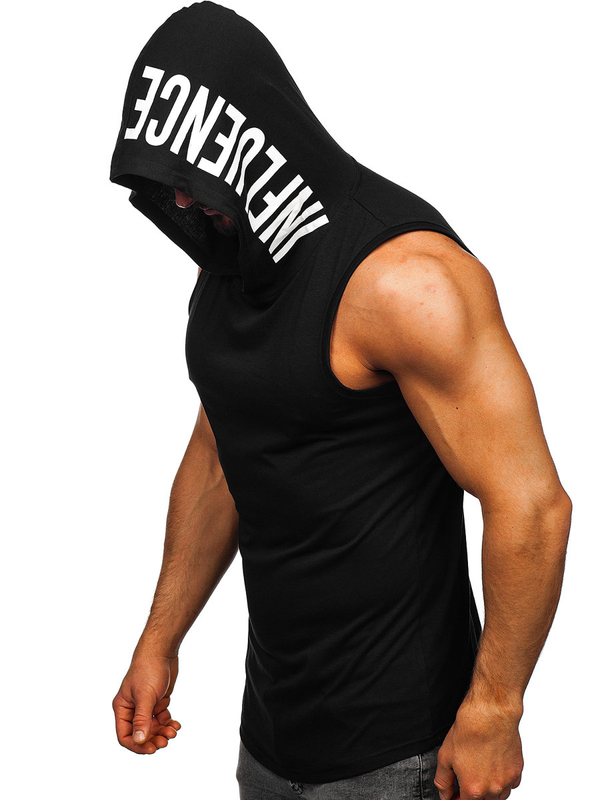 Herren Tank Top mit Motiv Schwarz Bolf 2537