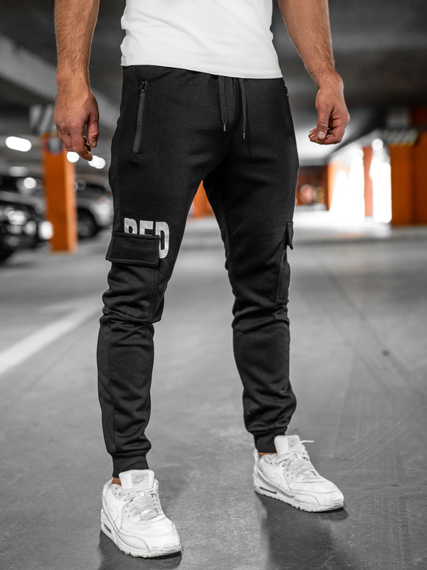 Herren Jogger Pants Cargohose Schwarz Bolf HW2176