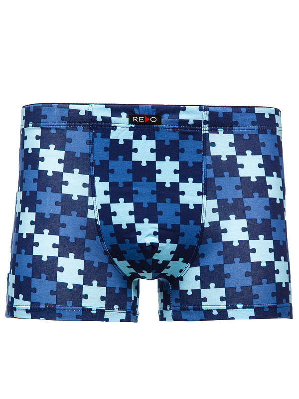 Herren Boxershorts Azurblau Bolf 1BE726