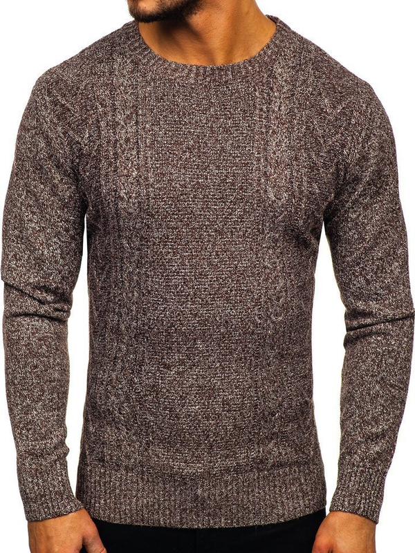 Herren Pullover Braun Bolf H1937