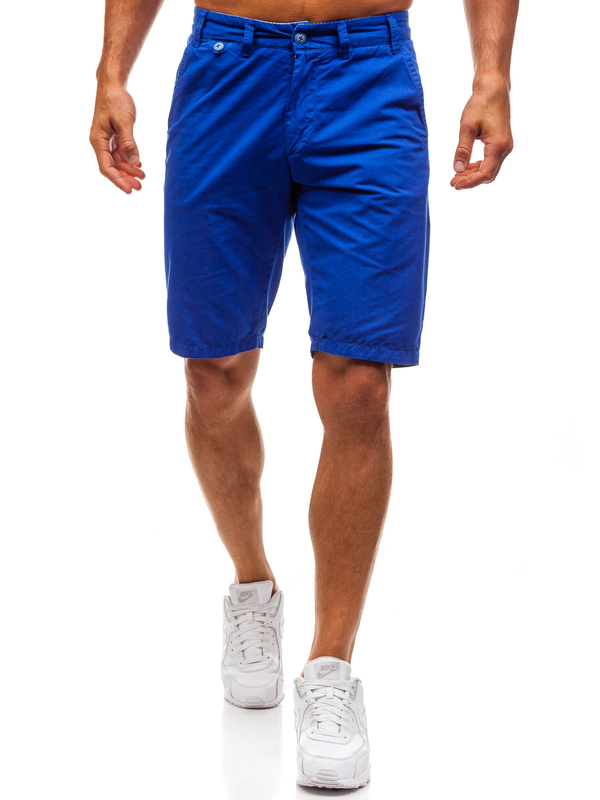 Herren Baumwoll Kurze Hose BOLF Blau 3026