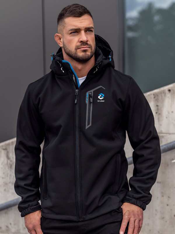 Herren Softshell Jacke Schwarz Bolf WX062