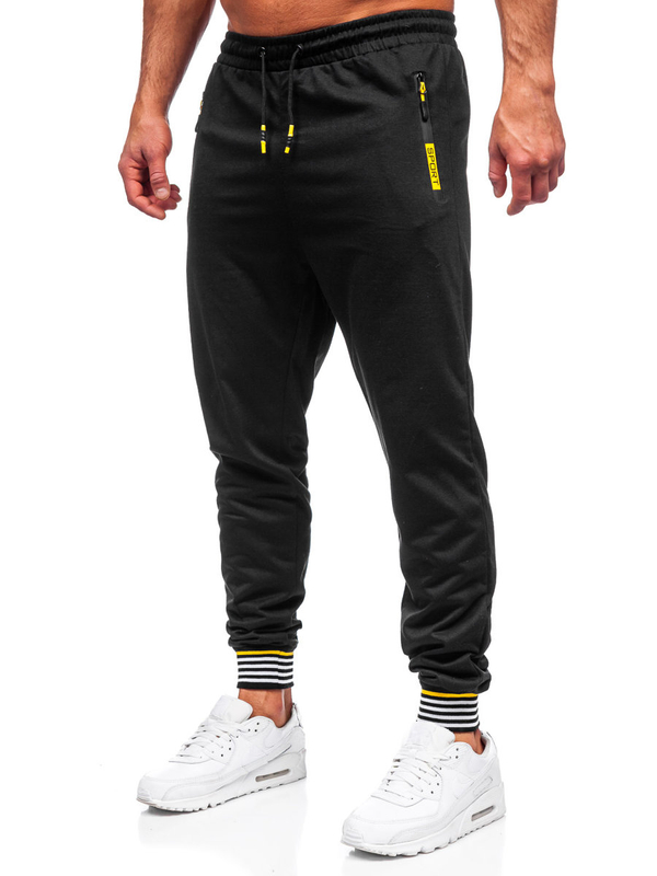 Herren Warme Hose Jogger Pants Schwarz Bolf K10332