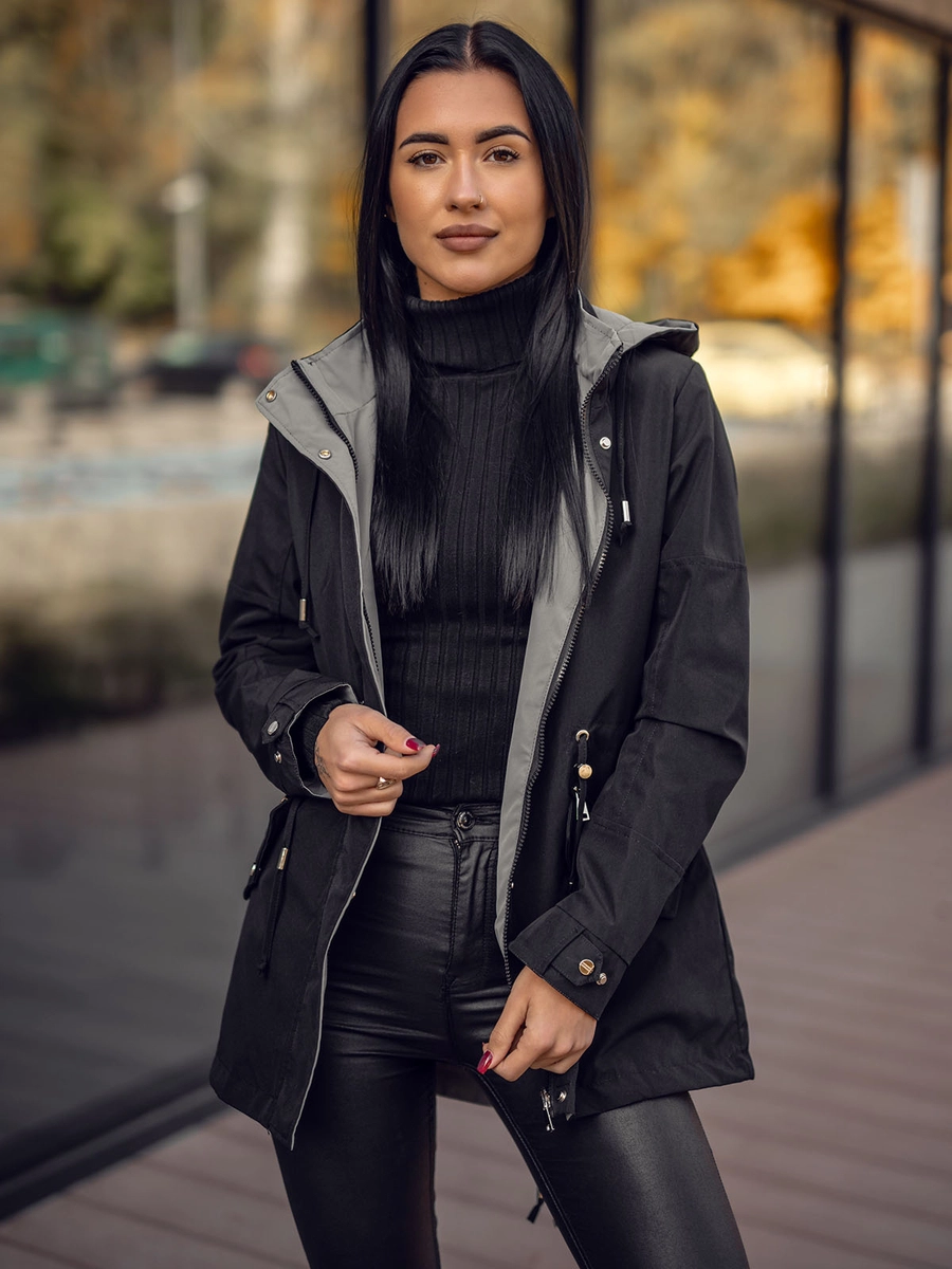 Winterjacke Damen Elegante Damen Parka Damen Zweiseitige - Main Image