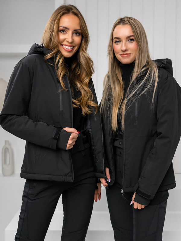 Damen Winterjacke Sportjcke Schwarz Bolf HH012B