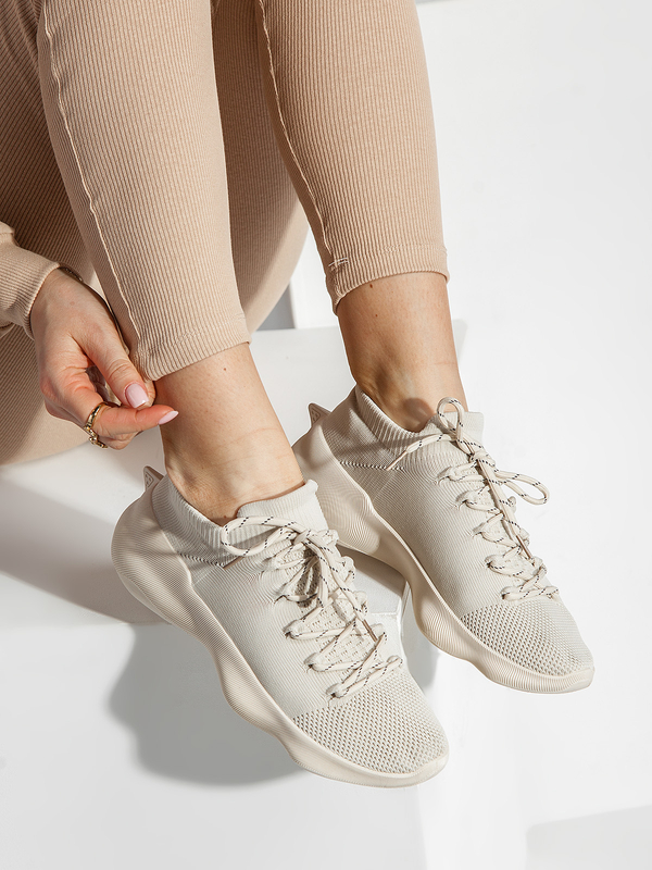 Damen Halbschuhe Sportschuhe Sneakers Beige Bolf G23