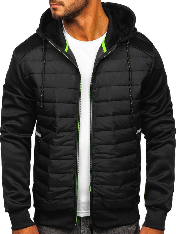 Herren Übergangsjacke Schwarz Bolf KS2146