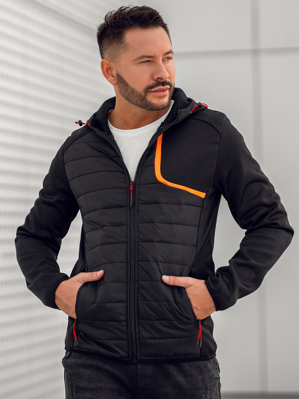 Herren Übergangsjacke Schwarz Bolf KS2143