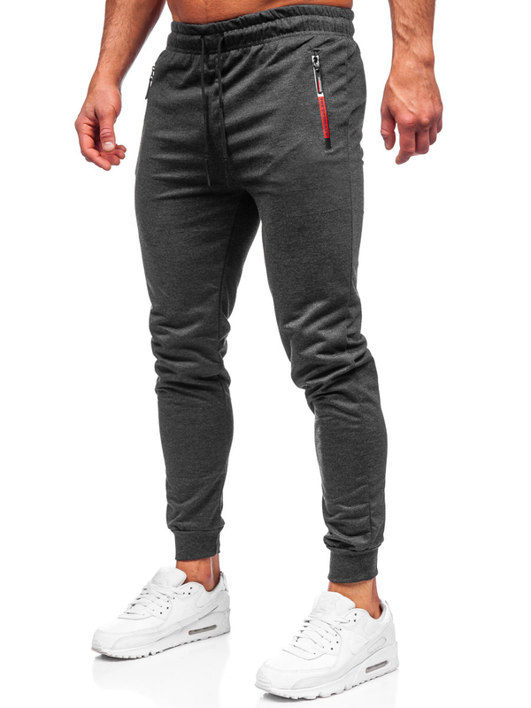 Herren Hose Jogger Pants Schwarzgrau Bolf JX5007
