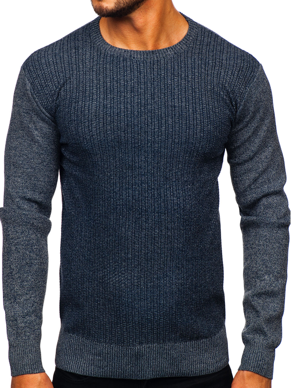 Herren Pullover Dunkelblau Bolf S8523
