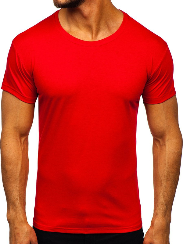 Herren T-Shirt ohne Motiv Rot Bolf 2005