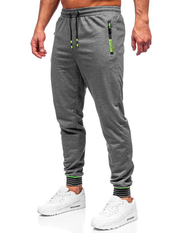 Herren Hose Jogger Pants Anthrazit Bolf K10332