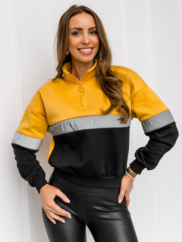 Damen Sweatshirt Gelb Bolf KSW2022