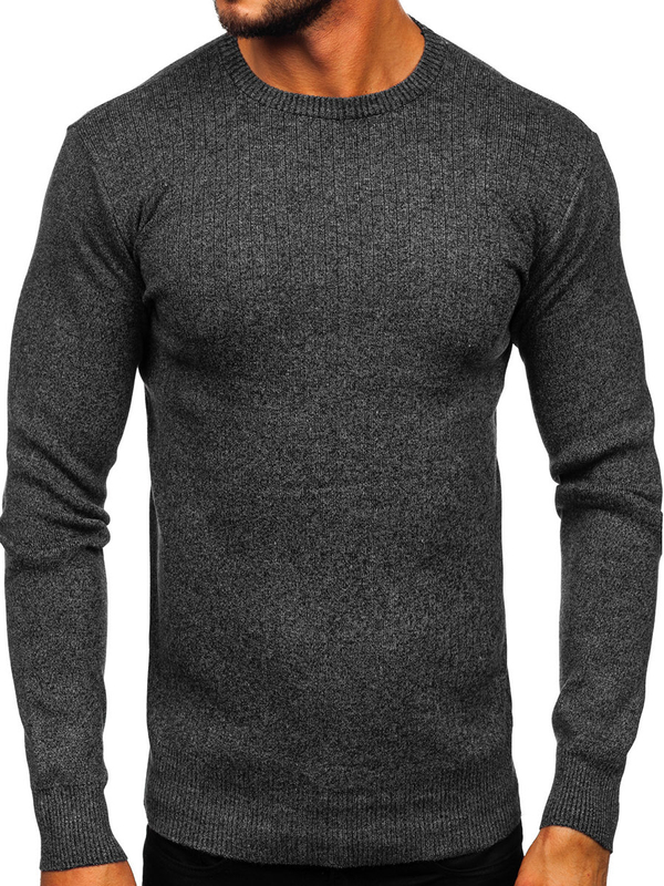 Herren Pullover Schwarz Bolf S8309