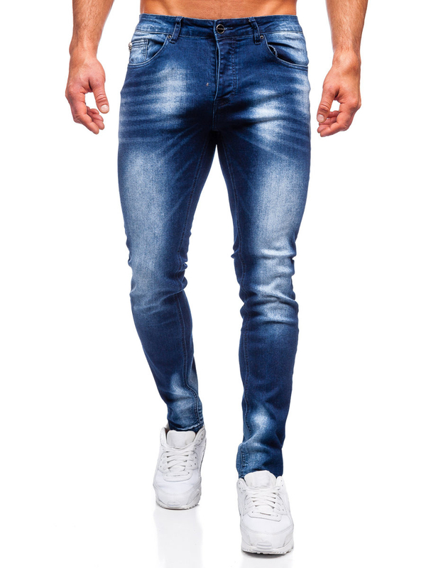 Herren Jeanshose regular fit Dunkelblau Bolf MP019BS