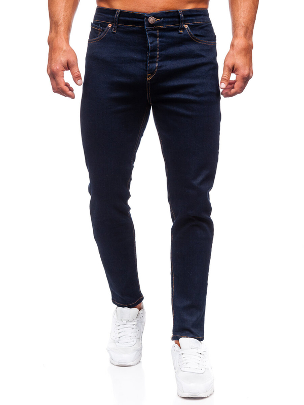 Herren Jeanshose regular fit Dunkelblau Bolf 5305