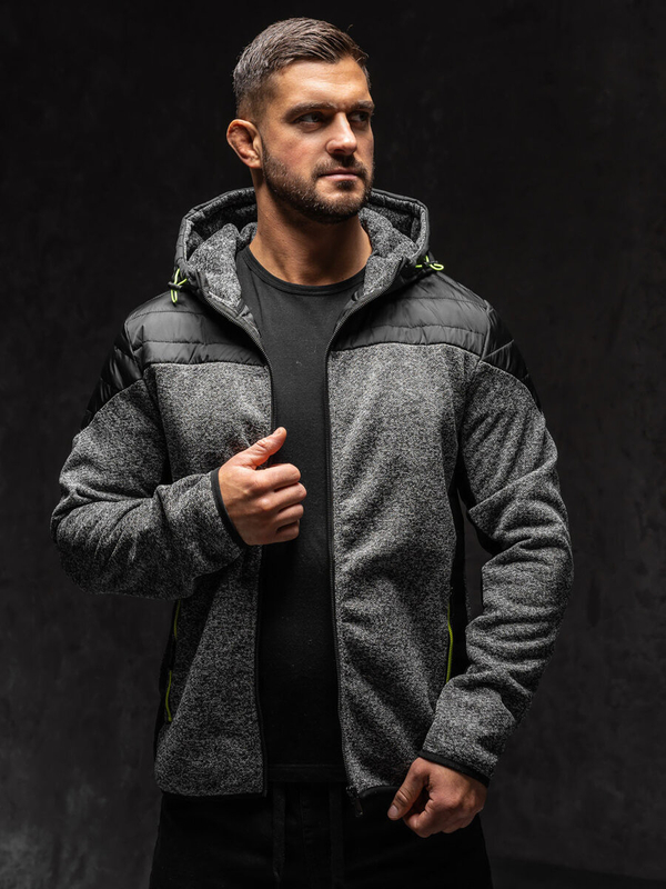 Herren Übergangsjacke Grau Bolf KS2158A1