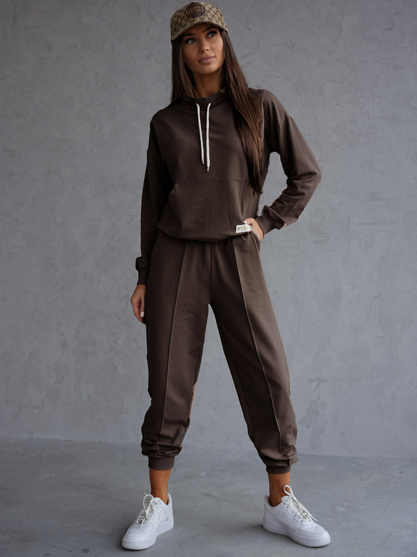 Damen Zweiteiler-Set Schokoladenbraun Bolf 82162