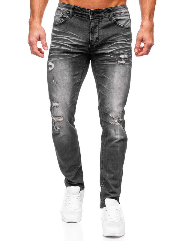 Herren Jeanshose slim fir Schwarz Bolf MP0032N