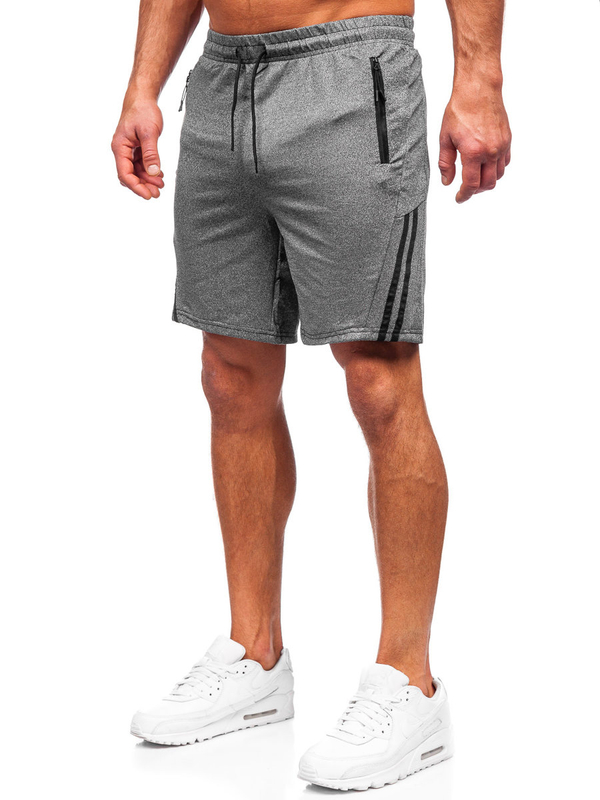 Bolf Herren Kurze Sporthose Shorts Schwarzgrau 68057